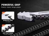 Chain Wrench, 48 inch Chain Pipe Wrench, 13.4 inch Diameter Capacity, CRV Reversible Pipe Fitting V952-GQBSLT48INCHG4URHV0