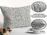 Lime Green White Leopard Print Pillow Covers 18x18 Inch Set of 2 Cheetah Animal Spots Decorative V1189-WXFWAL-20260319-01427