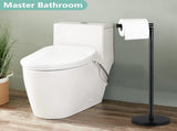 Toilet Holder Stand, Stainless Steel Toilet Stand for 4 Rolls, Free Standing Toilet V1192-AZ-W-14015