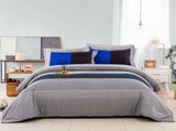 Gray Blue Chantilly Charm Quilt / Doona / Duvet Cover set V745-AQ080733Q3