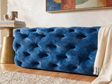 Elsa Navy Blue Velvet Ottoman-Rectangular V264-OTM-801V-BLU-NA-1