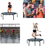 Foldable Mini Trampoline,Fitness Re-bounder with Adjustable Bar V1409-SKU-19993
