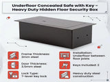 Underfloor Concealed Safe with Key Heavy Duty Hidden Floor Security Box V63-952721