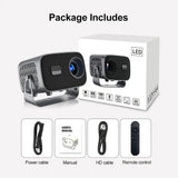 5G 4K Smart Projector Black with WiFi, Bluetooth, HDMI, USB for Home Theater V178-59094