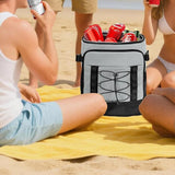 25L Insulated Cooler Backpack Freshness Preservation Backpack - Grey V1308-DSZKI-203-2
