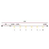 EMITTO 50M Festoon String Lights Christmas 50M 50 Meter LI0364-50M
