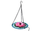 Hanging Bird Bath with Solar Fountain Pump Multi Functional Basin Solar Powered Water Fountain Pump V1294-YM0901-3111240196011