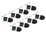 8 Sets Solar Panel Lamp LED Decorative Wall Light for Outdoor Courtyard Terrace Built in Battery V1294-YM0703-3119230047411