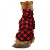 Big ! Pet Dog Plaid Hoodie Sweaters with Hat, Dog Warm Winter Dog Coat for Small Medium Large Dogs M V1189-WXFWAL-20260319-01109