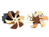 Wood Stove Fan Heat Powered 6 Blades Hanging Stove Fan Silent Flue Pipe Hanging Fireplace Fan Eco V1294-YM0706-3114230124812