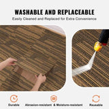 VEVOR Carpet Tiles Reusable, 20"x 20"Carpet Squares With Padding Attached, Soft Padded Carpet Tiles, V952-KCXFKDT2020YPI6HYV0
