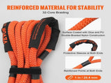 25.4 mm x 6.1 m Kinetic Recovery Tow Rope 17237 kg, Heavy-Duty Off Road Snatch Strap, Extreme Duty V952-SZNL1IN20FT0HUP3WV0