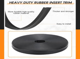 2 Rolls 1" RV Trim Molding Insert Total 200 ft Black Vinyl Trim Insert Screw Cover Waterproof Vinyl V1258-DP02-C-3071