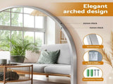 Embellir Arch Wall Mirror, Decorative Silver Mirrors, 86x50cm Bathroom Vanity Mirror, Slim MM-E-WALL-OVAL-SR-5086