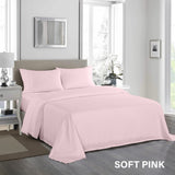 Royal Comfort - 1200TC Ultrasoft 4 Pc Sheet Set - Queen - Soft Pink ABM-10002279