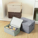 SOGA 2X Green Small Portable Double Zipper Storage Box Moisture Proof Clothes Basket Foldable Home SBOX027X2