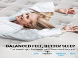 KINGSTON SLUMBER RelaxMax 31cm King Single Mattress, Medium, Euro Top, 5-Zone, Pocket Spring, V219-BEDMATKSST2A