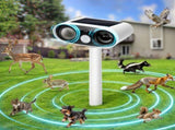 Solar Repellent Ultrasonic Outdoor Pest Bird Squirrel Animal Repeller Waterproof 110 Degree V1294-YM0901-H48812
