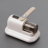 Pearl White Wireless Mite Vacuum Cleaner with UV Light - High Suction Handheld Bed Dust Mite Remover V888-ELOSUNG51229