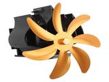 Wood Stove Fan 7 Blade Aluminum Alloy Low Noise Wall Hanging Heat Powered Stove Fan with Fixing Loop V1294-YM0706-3114230124912