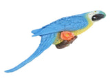Parrot Ornament Half Face Bird Figurine Resin Sculpture for Tree Wall Living Room Balcony Garden V1294-YM0901-3111250018112