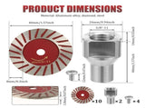 16-Pack 1.57-Inch Diamond Saw Blades Set Professional-Grade Hardness & Toughness, Ideal for V1366-AZ2-W-15036