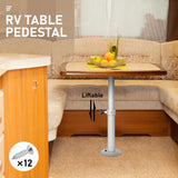 Table Pedestal Telescopic Furniture Leg 46-70cm Height Adjustable Easy Installation Detachable V985-RVTABLEPEDESTAL