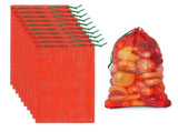 50 Pcs Onion Bags, 11 x 18 inch Mesh Produce Bags, Fresh Bag for Onion Vegetables Potato, Red V1192-AZ-W-17517