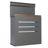 Wall Mount Cutlery Block Rack Aluminium Alloy Multifunctional Kitchen Cutlery Holder Utensil V1294-YM0901-3118240192011