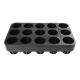 15 Hole Black PP Plant Growing Trays for Gardening 5Pcs V1370-AZ4-16964