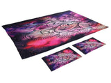 3PCS/Set Purple Bohemian Style Home Textile Bedding Set Quilt Cover with Pillowcases for Bedroom V1294-YM0901-3117210138612