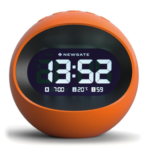 Newgate Centre Of The Earth Lcd Alarm Clock Pumpkin Orange V398-NGLCD/COTE3