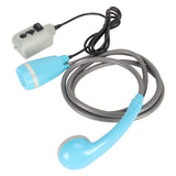 Portable Outdoor Shower Kit USB Rechargeable Camping Shower Set with Water Pump Blue V1294-YM0706-3111230170111