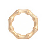24 Pieces Metal Napkin Ring Holders Bamboo Knuckles Style Gold Napkin Holder Ring Zinc Alloy Buckles V1370-AZ4-01962