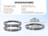 Razors, 98 ft Razor Barbed, 2 Rolls Razor Fencing Razor Fence, Razor Ribbon Barbed V952-JSSWDPCS98YCH9ZJJV0
