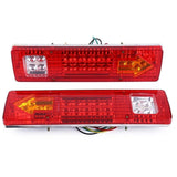 2 x 12V 19 LED Rear Lights, Brake Lights, Stop Lamp, Indicator for Car, Truck, Red V1237-ZY-715-292