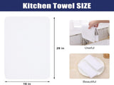 Homaxy Kitchen Towels, 16 x 28 Inches and 13 x 28 Inches, Set of 8 Bulk Cotton Kitchen Towels Set, V1258-DP02-F-186