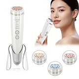 6-in-1 Beauty Device with Hot & Cold Therapy, Red/Blue Light, 3 Intensity Levels & Magnetic Dock. V1232-MRY-618J-003