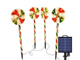 4 Packs Solar Lollipops Cane Light Candy Cane Walkside Lights With 8 Modes 39.5*20*8cm V1263-JX-1640