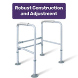 E-HOME Over Toilet Support Frame Safety Grab Aid Rail for Elderly Disabled AU V201-REST0001GY8AU