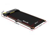 Everfit 3 in 1 Walking Pad Treadmill 12% Incline Under Desk Treadmills for Home Gym With 38cm Wide TMILL-380-2INC-BK