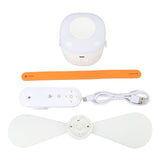 Ceiling Fan Built in Light USB Rechargeable 4 Adjustable Wind Speed Portable Tent Canopy Fan for V1294-YM0901-3113250026111