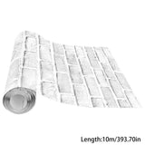 Adhesive Brick Backsplash Wallpaper, 3D Wall Stickers for Furniture Home Decoration, 1 Roll, Wall V1366-AZ2-W-19760