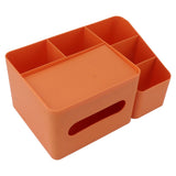 Tissue Box Organizer with Lid Plastic Exquisite Smooth Surface Tissue Desk Organizer for Home Office V1294-YM0706-3117230170012