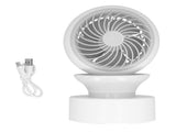 USB Desk Fan Desktop Automatic Shaking Head Electric Fan Mini Fan Desktop Table Fan with Light for V1294-YM0901-3113210084811