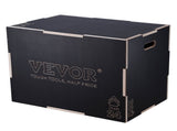 3 in 1 Plyometric Jump Box, 30/24/20 Inch Wooden Plyo Box, Platform & Jumping Agility Box, Anti-Slip V952-SHYTX302420YJ3BI5V0