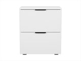 Artiss Filing Cabinet Files Storage Office Shelves File Organiser White 2 Drawer FURNI-B-CAB-2T-WH