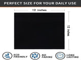 Homaxy 100% Cotton Dish Cloths, 8 Pack - 12 x 12 Inches, Black and Kitchen Towels and Dishcloths V1258-DP02-F-158