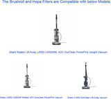 Brushroll & Hepa oam ilters Compatible with Shark Rotator Duo Clean Powerins LA500 LA500WM LA502 V1259-DP01-F-395