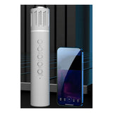 Wireless Bluetooth Portable Hand-Held Microphone Noise Reduction Colorful Light Karaoke for Home KTV V1370-AZ4-07787